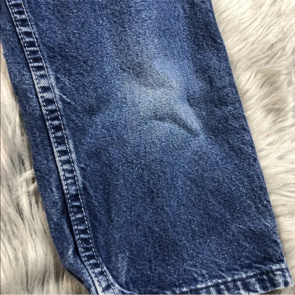 Vintage Oshkosh Bgosh Blue Denim Dinosaur Applique Overalls Made Usa